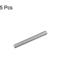 Fully threaded rod M6 x 50mm in stainless steel, 1mm pitch, right-hand thread, 5-pack