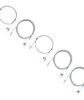 Multiple K Type Thermocouple Temperature Sensors With M6 Screw Fine Thread, 0-400C Range, 2M Wire, Plug And Play Probes for Controllers