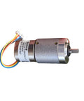 Side view of Twenty Two Millimeter Planetary Gear Motor Stepper Motor with all-metal gearbox showing wiring and label details.