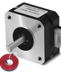 Nema 17 Stepper Motor Bipolar 1.8 Degree 200 Steps Per Revolution 4.1V 1A 13 Ncm Torque 18.4 Oz In with 1m cable for CNC Robotics