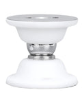 Secure Your RV With This Heavy Duty Magnetic Door Stopper That Holds Strong Travel Doors Shut And Stops Slamming Noise On The Road For Peace Of Mind While Cam핑 Or Driving Toward Your Next Adventure! White magnet base with metal top.