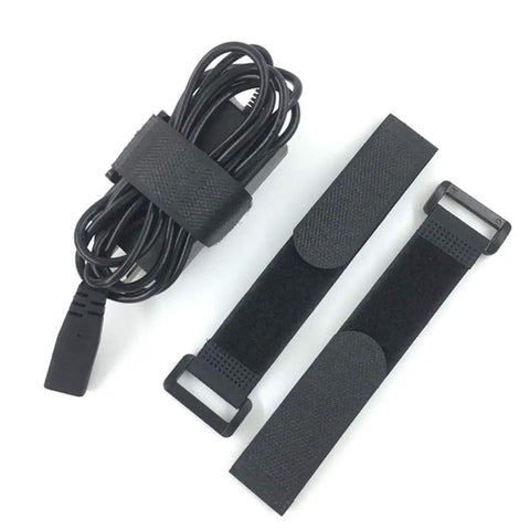 No Fuss Hook And Loop Cable Straps 10 Pack 1 Inch By 12 Inch Black Nylon Self Adhesive Cinch Ties For Cords And Cables Adjustable Reusable