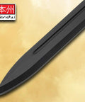 Close-up of Tough As Nails Polypropylene Training Dagger For Combat Practice showing blade tip and texture for martial arts drills.