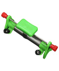 Knockout Adjustable Sliding Rheostat 2 Amp 20 Ohm Variable Resistor in green, designed for high school physics labs.