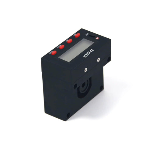 Zhirui Multifunctional Digital Read Out DRO Feed Chart For Mini Lathe Machine Hobbyist Woodworking Craft, angled view showing display and buttons.