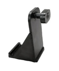 Heavy Duty Steel Container Lug Leveler And Hydraulic Vertical Jack Limit Block With Built Like A Tank angled view showing sturdy black steel construction.