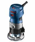 Front view of Colt 1.25 HP Max Variable Speed Palm Router Kit With 16,000-35,000 RPM, rugged 360 aluminum base shown.