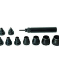 Gasket Punch Set 10 Piece Kit For Gaskets Soft Metal And Leather Includes One Quarter Five Sixteenths Three Eighths Seven Sixteenths Inch Punches