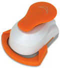 Corner Round Lever Punch For Scrapbooking And Card Making, Medium Size Decorative Edge Tool With White Paper Guides