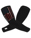 Snag These Chill Premium Arm Sleeves With Epic Us Flag Print Ultra Cool Ice Silk Fabric For All Day Sun Protection breathable UV guards.