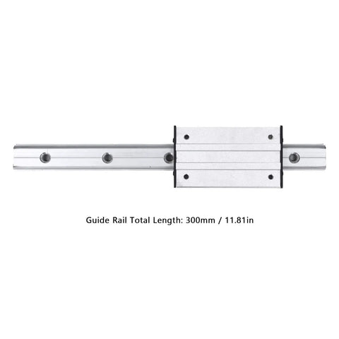 Dual Axis Linear Rail Guide System With External Slider Block 300mm For CNC Machines And DIY Precision Machinery, aluminum rail