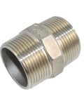 One And A Quarter Inch NPT Male Threaded Hex Nipple Stainless Steel 304 Quick Coupler Pipe Fitting For Air Water Fuel Lines