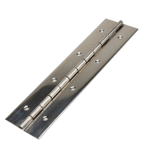 Heavy Duty 304 Stainless Steel Piano Hinge For Cabinets And Furniture, Multiple Inch Size Options To Fit Any Frame, Corrosion Resistant