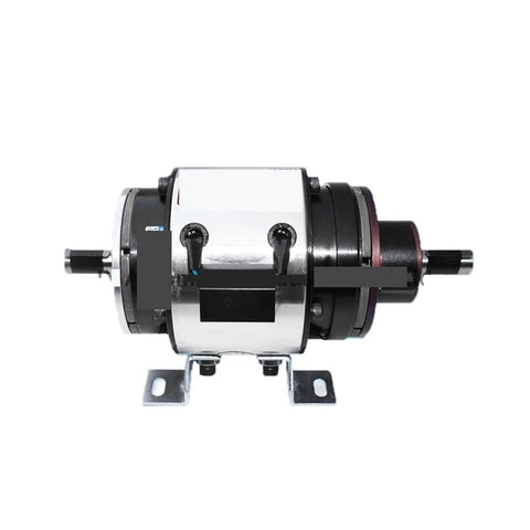 Exposed electromagnetic clutch brake module with metal housing, DC24V 11W for folding washing machine.