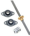 Heavy Duty T8 Lead Screw Horizontal Kit With 2mm Pitch And 8mm Diameter For Your DIY 3D Printer And Engraving Rig To Build A Sick Machine Setup Fast.