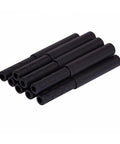 8 Pack Golf Club Shaft Extensions Carbon Fiber 0.49 Inch Small End 0.595 Inch Thick End By 3 Inch Length durable extenders black