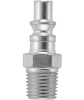 A Style 1/4 Inch MNPT Air Plug Silver 10 Count Pack For Quick Connect Systems Milton Compatible With A Style Couplers And Many Industrial Fittings Easy Fit With 1/4 Basic Flow Size silver air plug with threaded end