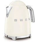 Front view of Retro Style Electric Kettle 1.7L 7 Cup Quick Boil For Tea And Coffee With Auto Shutoff and Boil Dry Protection in cream finish.