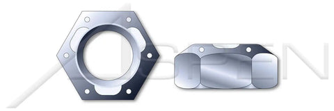 Tough-As-Nails 900 Pack 9/16 Prevailing Torque Hex Lock Nuts, Beefy Grade C Steel With Zinc Plated Wax Coating, Heavy-Duty 18 Pitch Fasteners Proven To Hold Tight In Any Rough Trade Or Garage Build