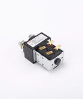 Top Rated UNMVBYITE ZJW-125C Electric Forklift Truck Solenoid Valve Main Contactor Stacker Steer Gear Motor Switch 24V DC Heavy Duty viewed from side with connectors.