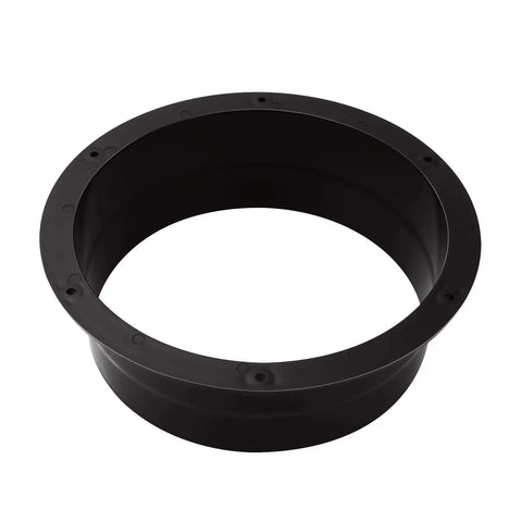 4 Pack 8 Inch Duct Connector Flange ABS Plastic Straight Pipe Flange For HVAC Ventilation System Black DIY Easy Install with Holes