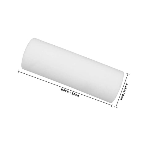 Hella Durable Small Paint Roller Sponge Sleeves For Trim And Cabinet Painting White Foam Covers, 9.04in long.