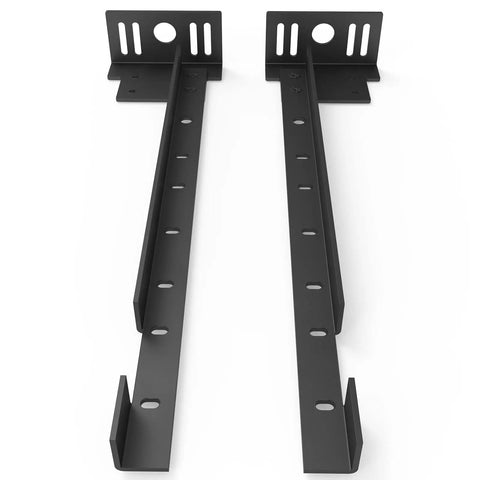 Level Up Your Sleep Setup With These Tough As Nails Bed Frame Footboard Extension Brackets Set Fits Twin Through King Sizes Smooth Offset Mount No Sweat Assembly, heavy-duty steel brackets with mounting holes.