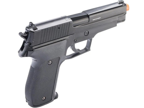 Swiss Arms Licensed 226 Collectors Edition Spring Powered Airsoft Pistol Approximately 328 FPS with metal top engraving