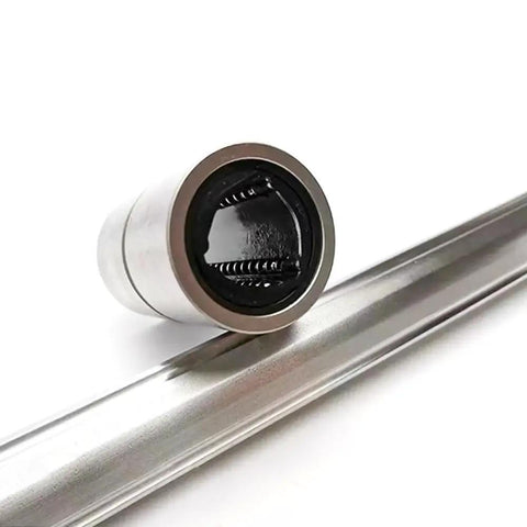 Ball Spline Nut LT 30 LT30UU for linear guides on metal rail, showcasing high-load capacity and ultra-smooth operation