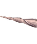 SpeTool tapered ball nose end mill, rose-gold coating, close-up view of CNC router bit tip
