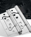 Heavy Duty Slot Free Hinges For Cabinets And Closets 4 Inch To 5 Inch Silent Thickened Stainless Steel Interior Door And Cabinet Hinges
