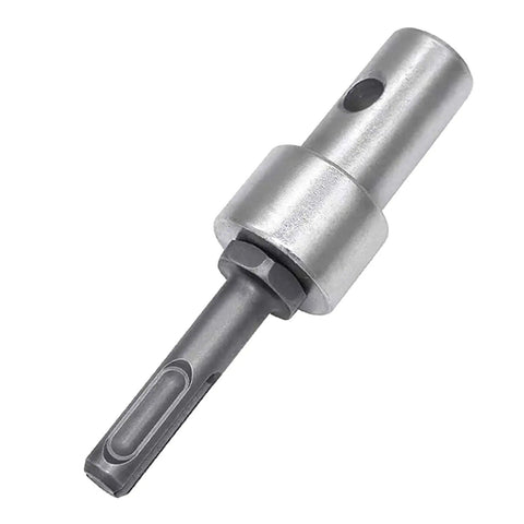 Round Shank Hammers Adapter with Two Slots Drill Bit Shaft Arbor Connector for Earth Auger Head Power Tools