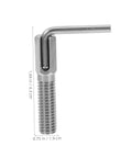 Rock Solid Spring Loaded Indexing Plunger With Knurled Grip Metal Locking Pin Dead Nuts Precise Retract Bolt Easy Mounting shown at an angle, showcasing threaded steel design.