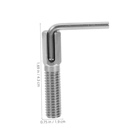 Rock Solid Spring Loaded Indexing Plunger With Knurled Grip Metal Locking Pin Dead Nuts Precise Retract Bolt Easy Mounting shown at an angle, showcasing threaded steel design.