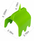 Super Cool 6 Pack Drywall Outlet Marker Kit For Pros and DIYers green hard ABS plastic marker 3.35in height, 2.36in width.