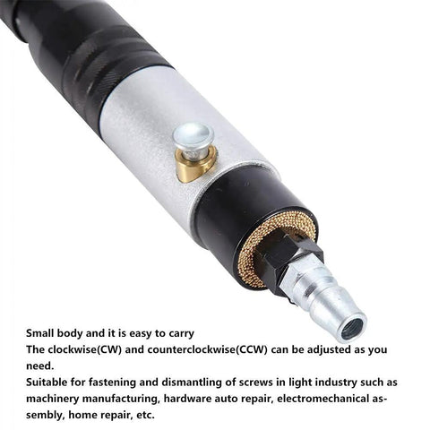 Close-up of the connector on the Beefy Portable Pneumatic Screwdriver For Quick Fastening And Dismantling Screws, Lightweight Air Powered Tool.