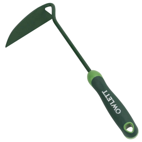 Japanese Weeding Sickle Garden Hoe With Ergonomic Rubber Handle High Hardness Carbon Steel Manual Weeder side view