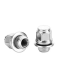 Chrome Lug Nut And Stud Set M12 X 1.5 For Car Wheels, 4 Pack Heavy Duty Lug Hardware Kit with visible chrome nuts