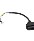 OBD II 16 Pin Female Connector Pigtail Cable With CAN Bus And K Line Jumper Tester For Motorcycle Car Truck DIY Diagnostic Adapter 30cm Long