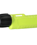 Yellow Waterproof LED Flashlight With Tail Switch, Lightweight And Durable, CPO Optics Beam For Tight Focus, Minimal Spill, Outdoors