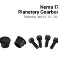 Nema17 Planetary Gearbox Motor Speed Reducer With 5mm Input Shaft and Multiple Ratios bolts and fittings for smooth operation.