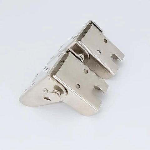 90 Degree Self Locking Folding Hinge Bracket Set For Table Leg Extensions Hidden Bracket Hinge For Bed Legs And Workbenches
