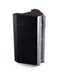 Highcraft STC-10T rooftop pipe support block with galvanized steel strut, black recycled rubber, 5-3/4 x 10 in