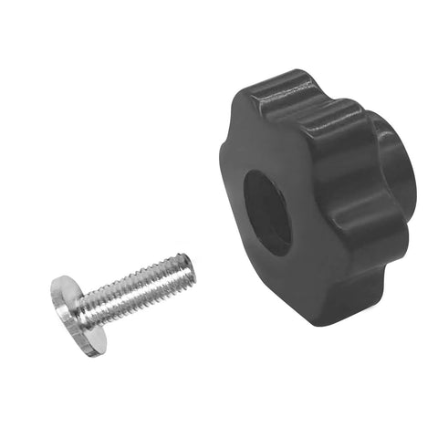Five Pack 6-Star Clamping Knobs With Twenty M8 Tee Bolts For T Track Systems And T Slot Accessories 1.5 Inch Long