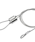 No Sweat Setup With This 10 Pack Of Ready To Roll Stainless Steel Wire Rope Clamps Self Locking Cable Clips, close-up view.