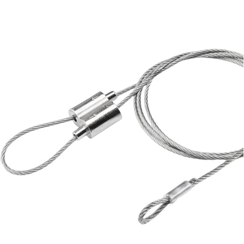 No Sweat Setup With This 10 Pack Of Ready To Roll Stainless Steel Wire Rope Clamps Self Locking Cable Clips, close-up view.