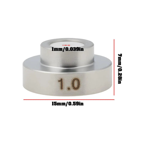 Pro Grade Upper Jet Nozzle 1.0 mm Replacement for Sodick EDM Wire Cut Machines 15x7 mm Stainless Steel Ceramic