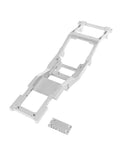 Heavy Duty Aluminum RC Car Chassis Frame For 1 12 Scale MN82 LC79 Upgrade Metal Beam Crawler Vehicle Chassis Kit Silver Precision Machined