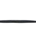 6 Inch Senko Black With Large Blue Flake Soft Plastic Worm Bait showcasing texture and design for deep water bass fishing.