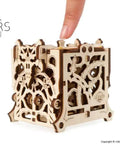 3D Puzzle Dice Keeper For Board Games And Tabletop RPGs Holds 8 Dice In Sturdy Wooden Slots, ornate wooden dice holder